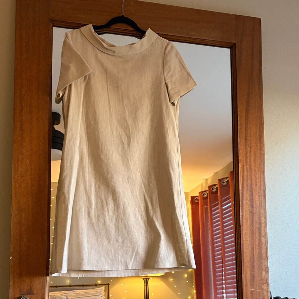 Muse Beige Mini Dress